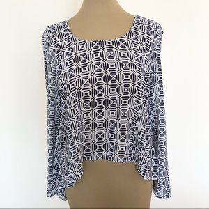 {blu pepper} Patterned Blouse